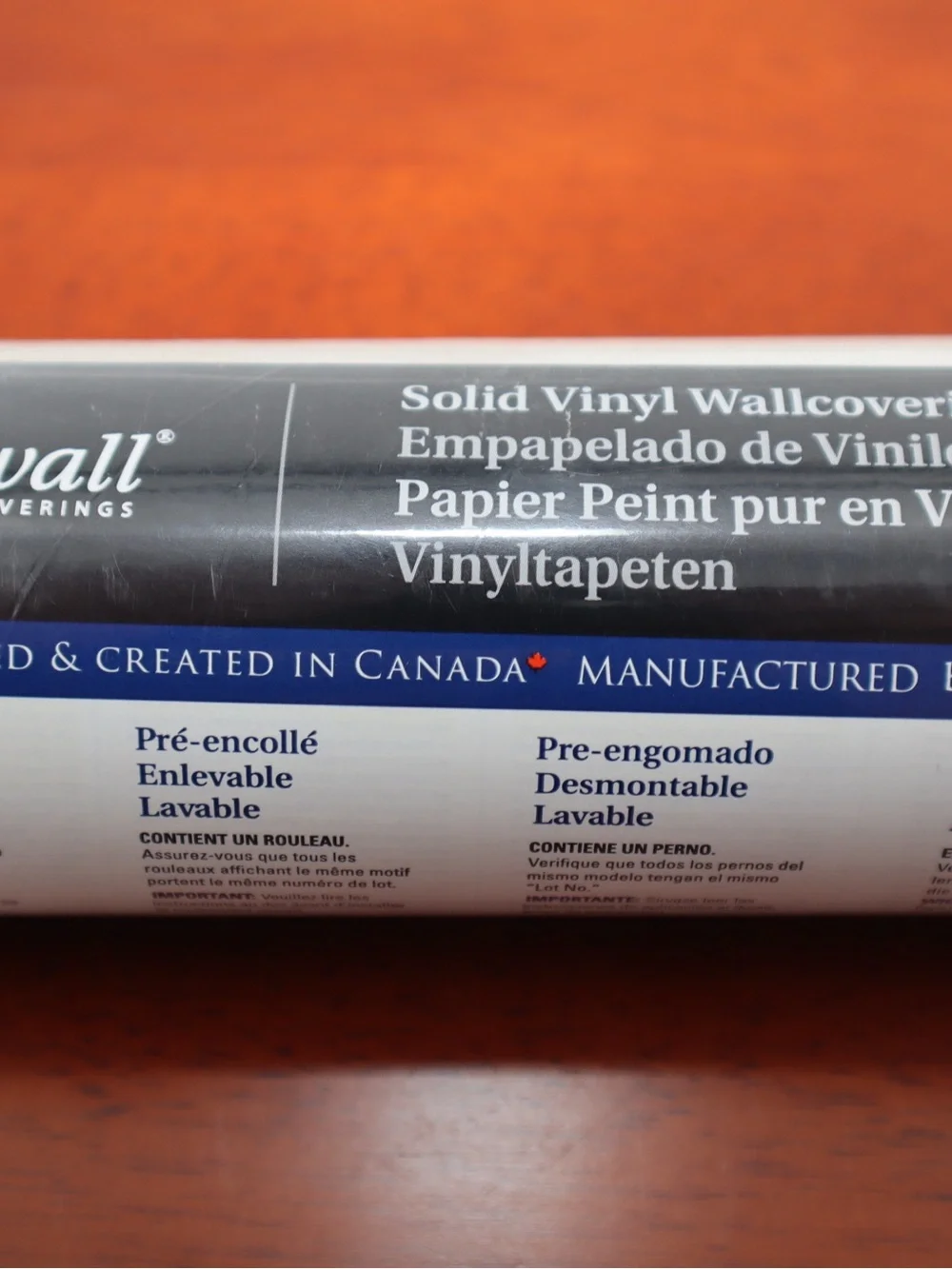 Norwall Solid Vinyl Wallcovering Roll in White
